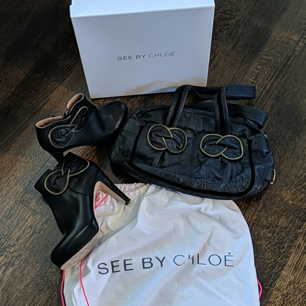 See by Chloearti new bag and matching shoes sz39